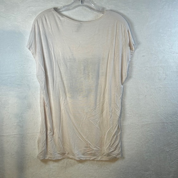 Edista Los Angelos Paris Cheetah Zebra Print V Neck Tunic Top Size L - Picture 2 of 7